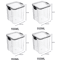 5Piece Airtight Food Storage Container Set Stackable Kitchen Organizer Jars 8