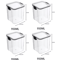 5Piece Airtight Food Storage Container Set Stackable Kitchen Organizer Jars 8