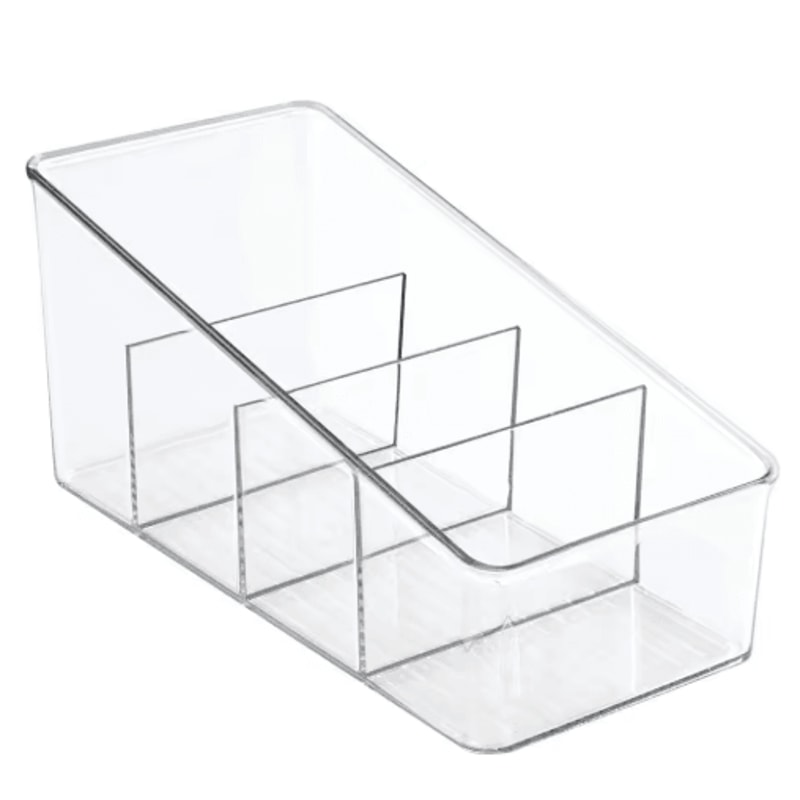 4Layer Transparent Storage Organizer Stackable Pantry Fridge Container 1