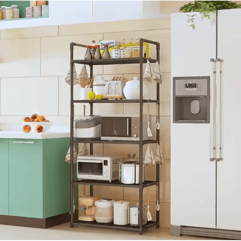Multilayer Kitchen Storage Shelf Microwave Oven Rack Space Saver 0