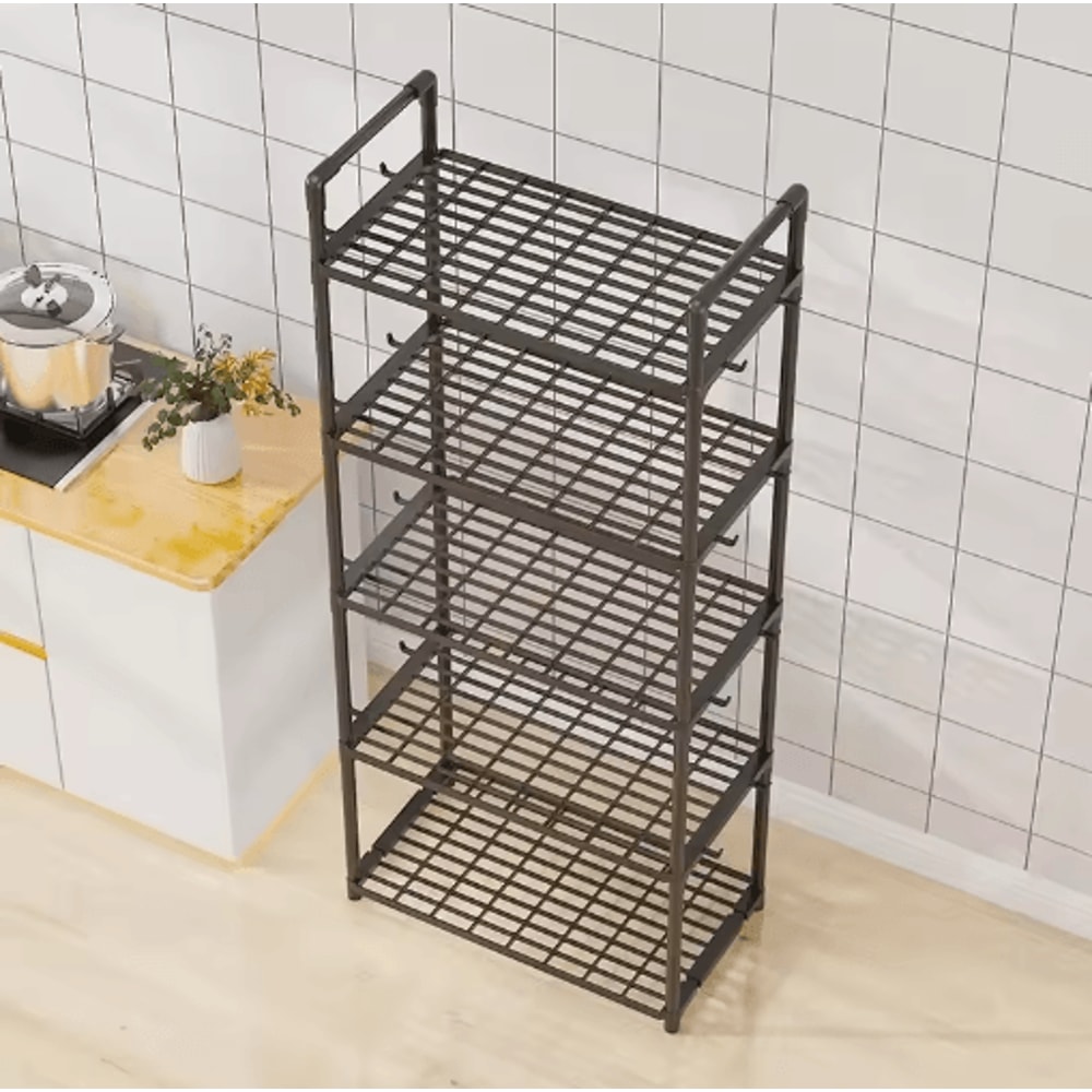 Multilayer Kitchen Storage Shelf Microwave Oven Rack Space Saver 6