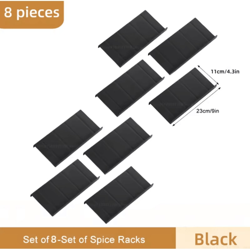 4Layer Adjustable Spice Rack Organizer For Drawer Pantry Storage 2