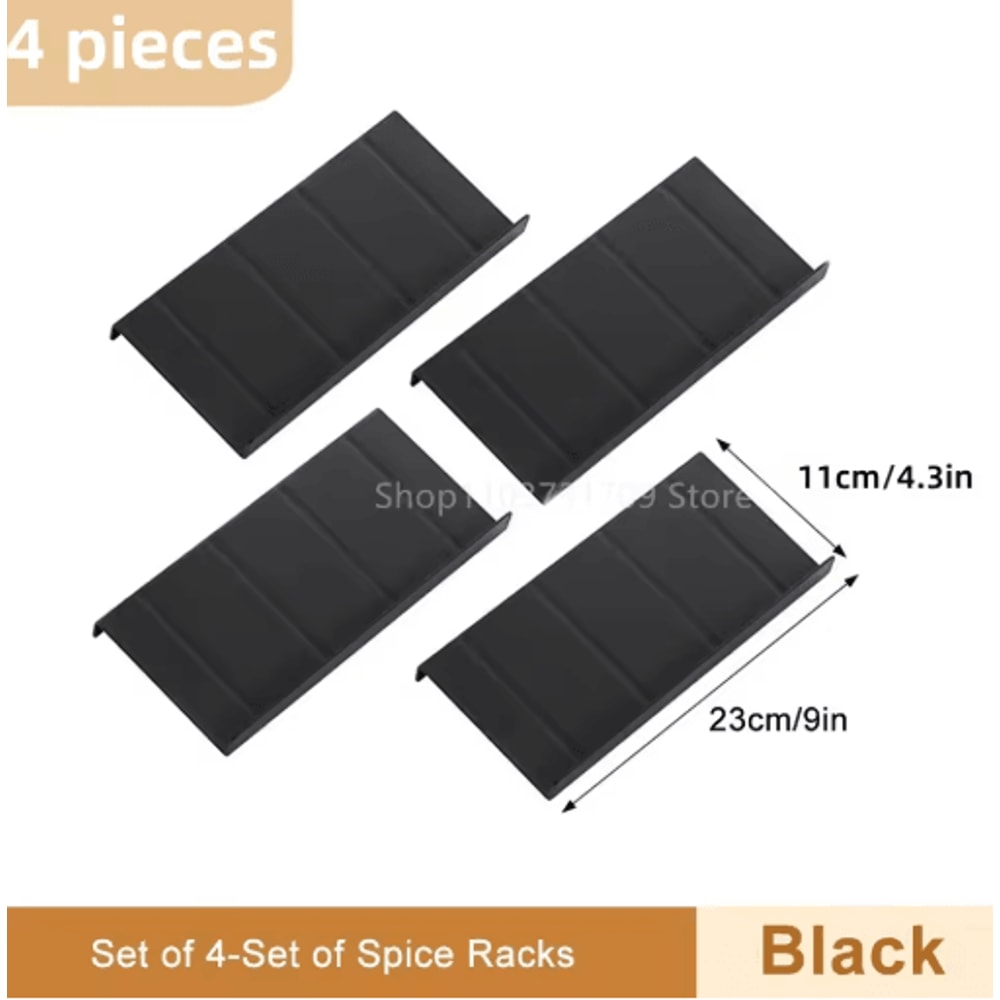 4Layer Adjustable Spice Rack Organizer For Drawer Pantry Storage 6