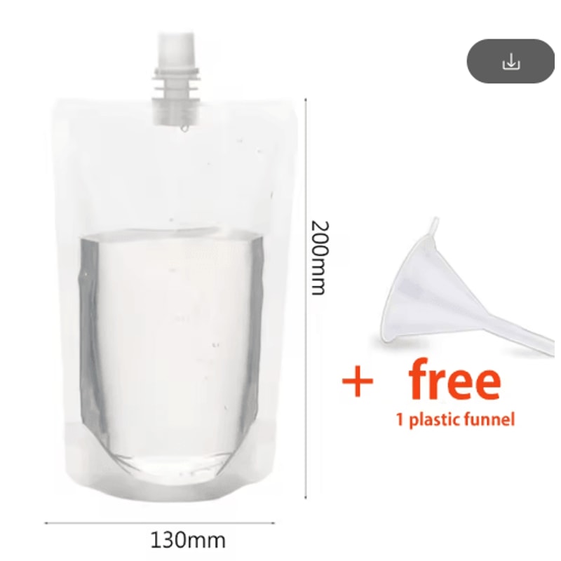 Reusable Drink Pouch With Spout Portable Juice Beverage Storage Bags 7