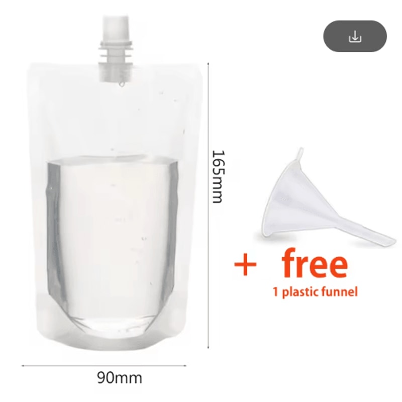 Reusable Drink Pouch With Spout Portable Juice Beverage Storage Bags 9