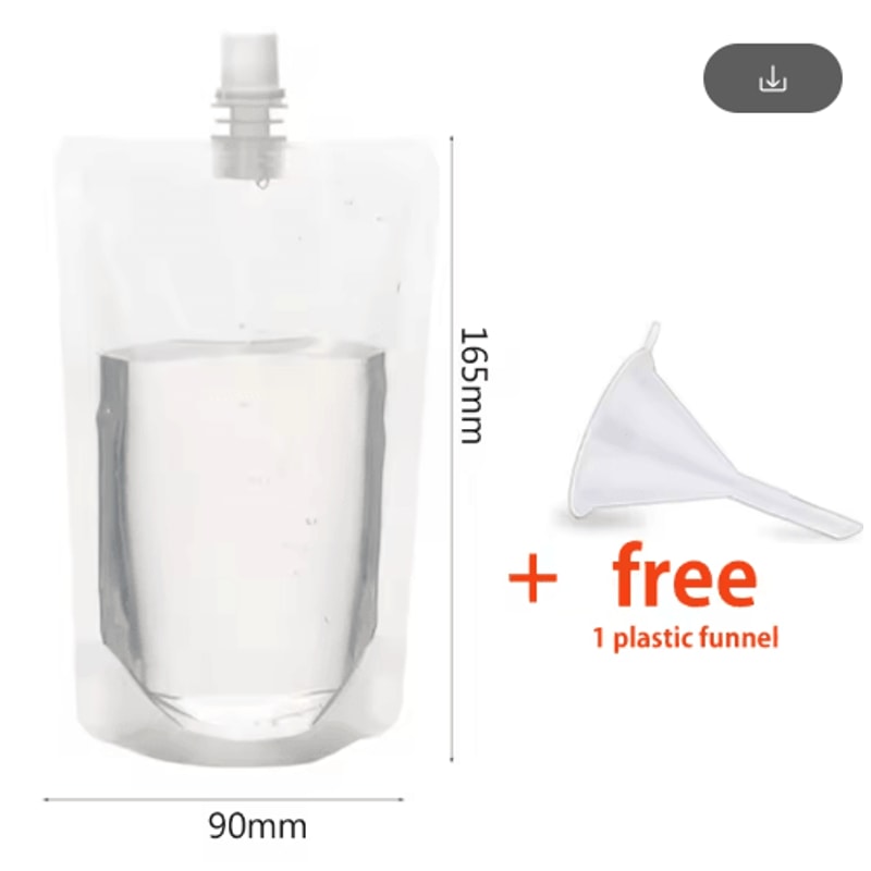 Reusable Drink Pouch With Spout Portable Juice Beverage Storage Bags 11