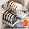 PullOut Kitchen Organizer For Pots Pans Lids Sliding Cabinet Storage Rack 0