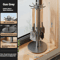 Rotating Kitchen Utensil Stand With 8 Hooks SpaceSaving Countertop Organizer 1