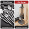 Rotating Kitchen Utensil Stand With 8 Hooks SpaceSaving Countertop Organizer 6