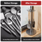 Rotating Kitchen Utensil Stand With 8 Hooks SpaceSaving Countertop Organizer 6