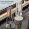 Rotating Kitchen Utensil Stand With 8 Hooks SpaceSaving Countertop Organizer 7