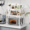 SpaceSaving Microwave Oven Rack Kitchen Countertop Organizer Shelf 8
