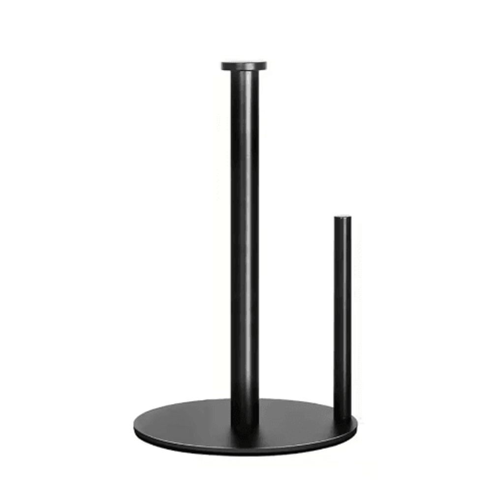 Stainless Steel Kitchen Roll Holder With Weighted Base SpaceSaving Countertop Paper Towel Stand 2