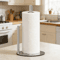Stainless Steel Kitchen Roll Holder With Weighted Base SpaceSaving Countertop Paper Towel Stand 4