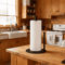 Stainless Steel Kitchen Roll Holder With Weighted Base SpaceSaving Countertop Paper Towel Stand 5