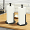 Stainless Steel Kitchen Roll Holder With Weighted Base SpaceSaving Countertop Paper Towel Stand 0