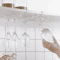 NonDrill Hanging Wine Glass Holder Under Cabinet Stemware Storage Rack 7