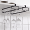 NonDrill Hanging Wine Glass Holder Under Cabinet Stemware Storage Rack 0