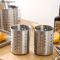 Stainless Steel Cutlery Holder Utensil Drainer MultiCompartment Kitchen Organizer 7