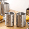 Stainless Steel Cutlery Holder Utensil Drainer MultiCompartment Kitchen Organizer 7