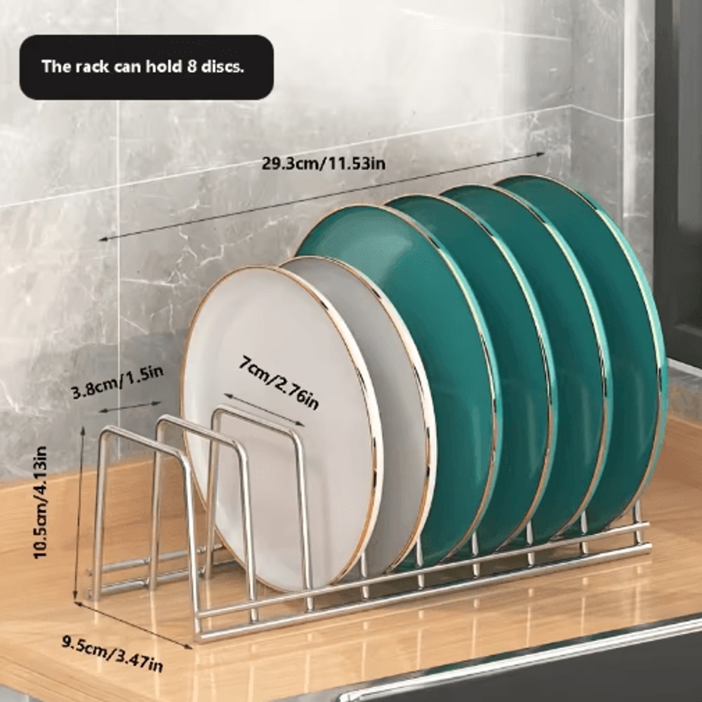 Expandable Dish Drying Rack With Drip Tray Compact Kitchen Plate Organizer 2