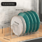Expandable Dish Drying Rack With Drip Tray Compact Kitchen Plate Organizer 2