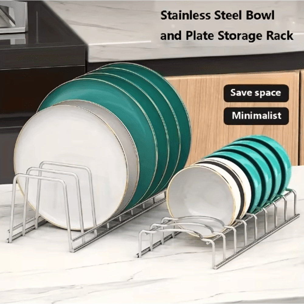 Expandable Dish Drying Rack With Drip Tray Compact Kitchen Plate Organizer 5