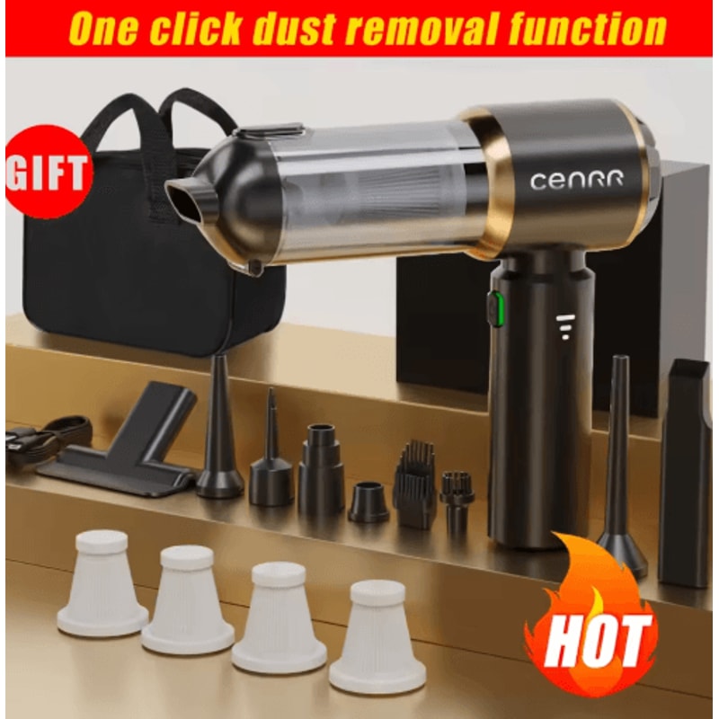 CENRR Cordless Car Vacuum Cleaner 998000PA Portable Handheld Vacuum 2