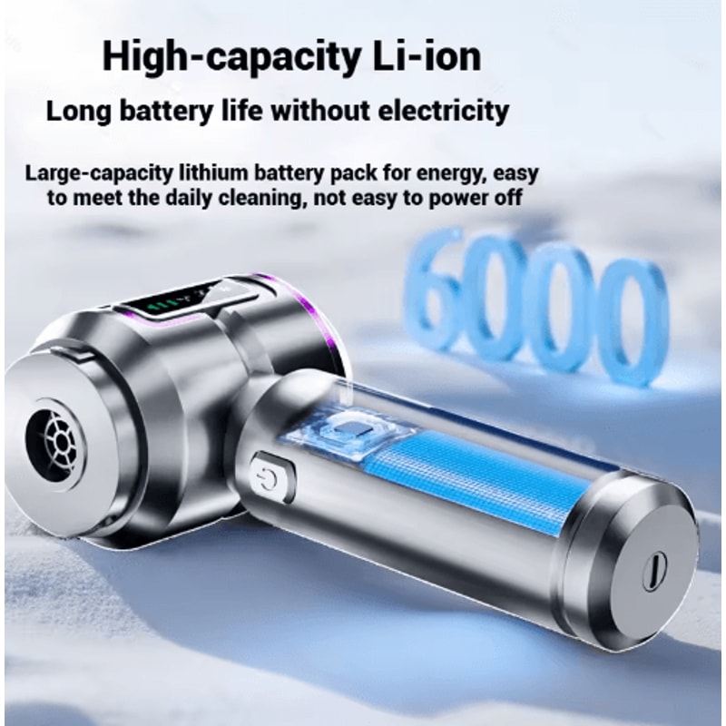 Mini Portable Car Vacuum Cleaner With Blower HighPower Handheld Cleaner 5