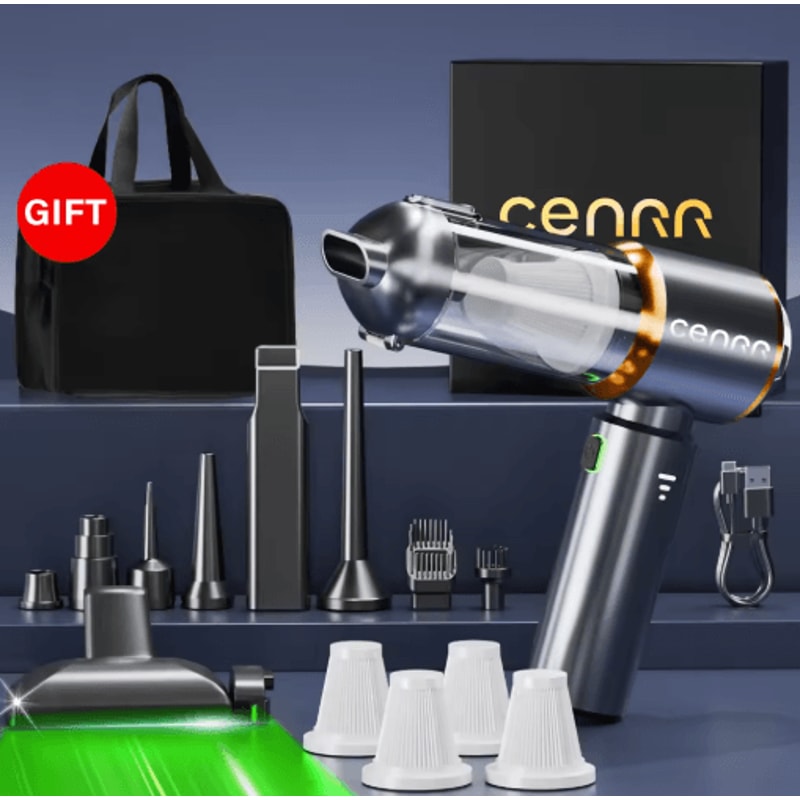 CENRR Mini Cordless Car Vacuum Cleaner Portable Handheld Blower Vacuum 1