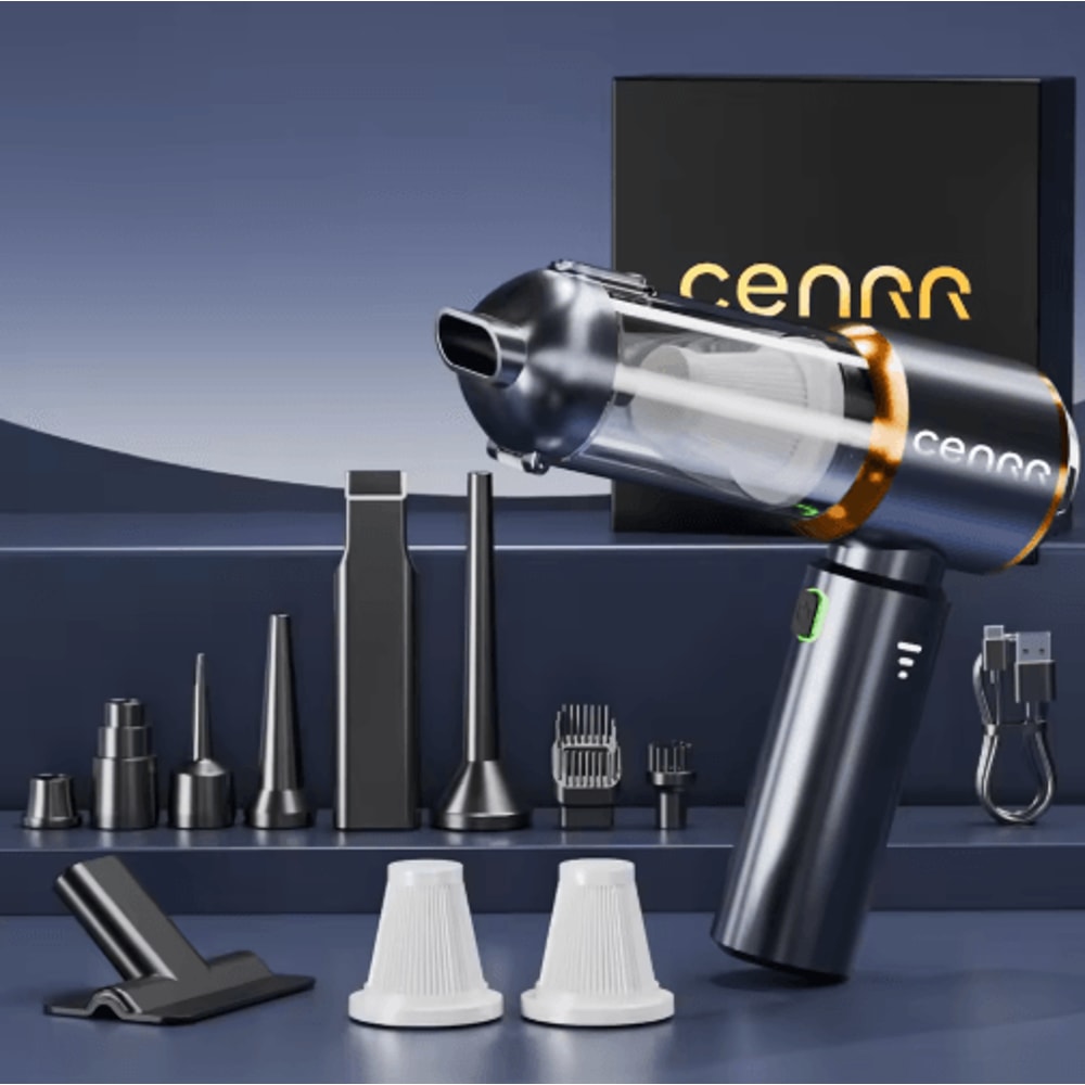 CENRR Mini Cordless Car Vacuum Cleaner Portable Handheld Blower Vacuum 3