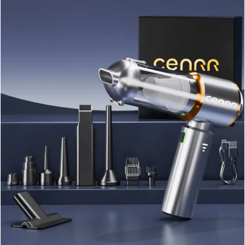 CENRR Mini Cordless Car Vacuum Cleaner Portable Handheld Blower Vacuum 8