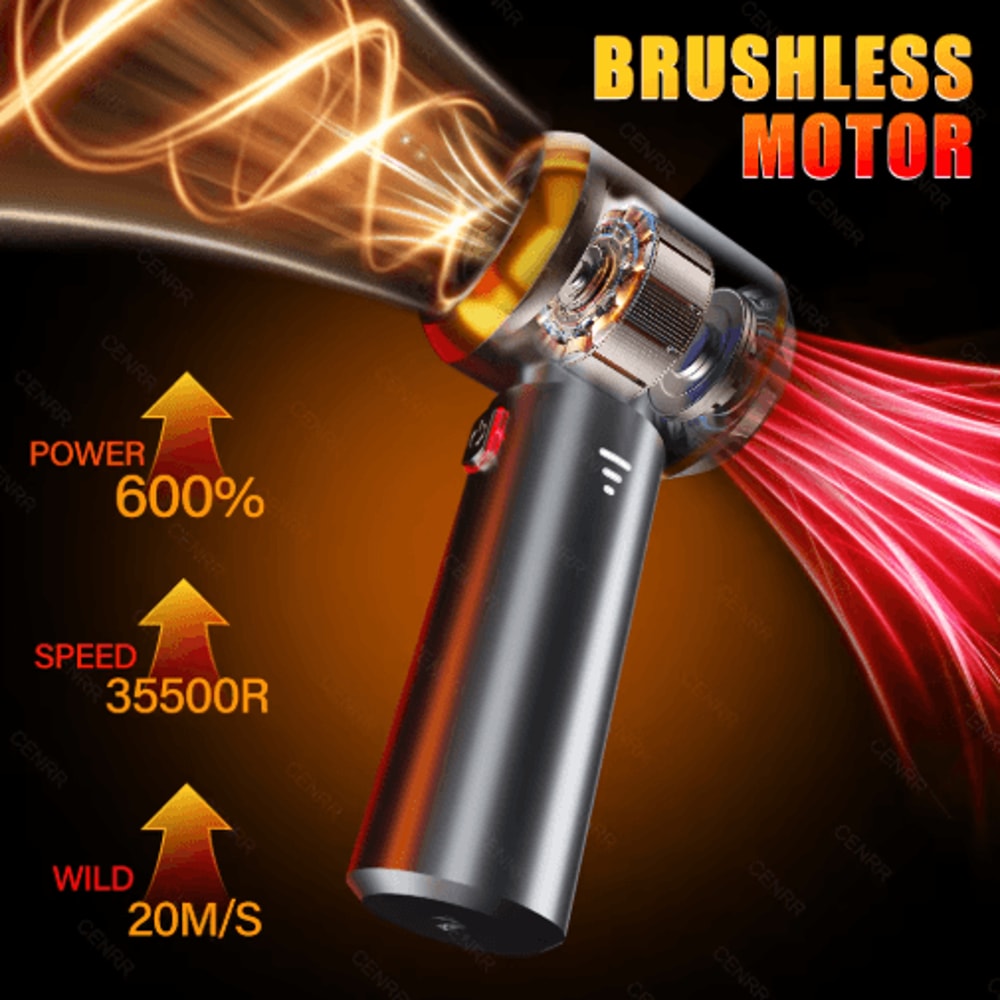 CENRR Mini Cordless Car Vacuum Cleaner Portable Handheld Blower Vacuum 12