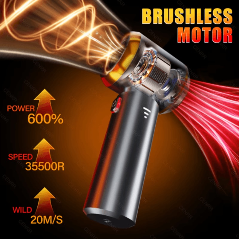 CENRR Mini Cordless Car Vacuum Cleaner Portable Handheld Blower Vacuum 12