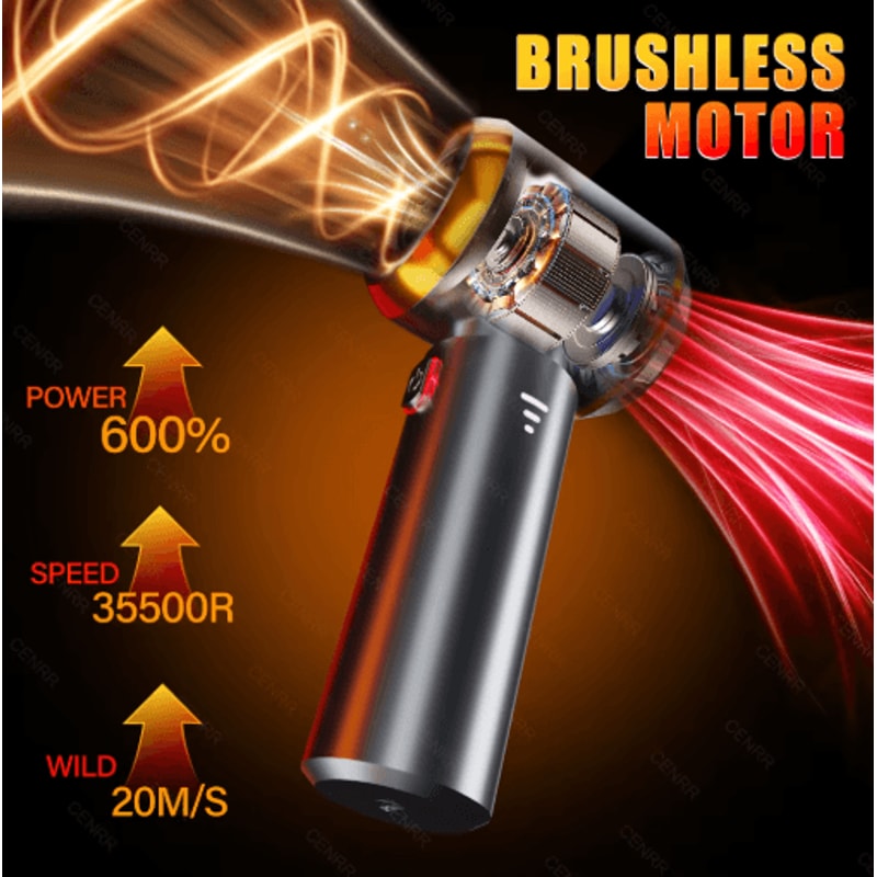 CENRR Mini Cordless Car Vacuum Cleaner Portable Handheld Blower Vacuum 13