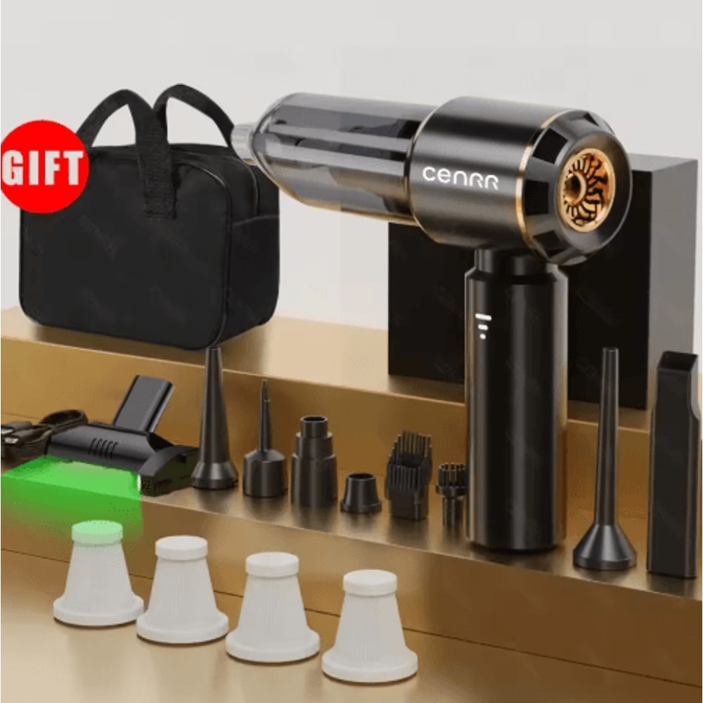 CENRR Mini Cordless Car Vacuum Cleaner Portable Handheld Blower Cleaner 5