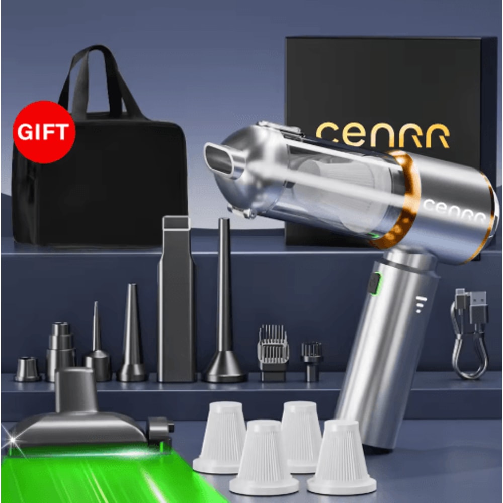 CENRR 2025 Mini Cordless Car Vacuum Cleaner Portable Handheld Blower Cleaner 5