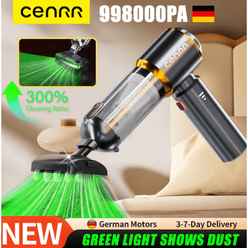 CENRR 2025 Mini Cordless Car Vacuum Cleaner Portable Handheld Blower Cleaner 0