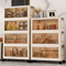 Multifunction Folding Storage Cabinet Dustproof Portable Wardrobe Organizer 0
