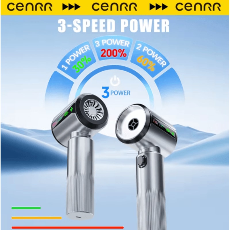 CENRR Mini Cordless Car Vacuum Cleaner Portable Handheld Powerful Cleaner 5
