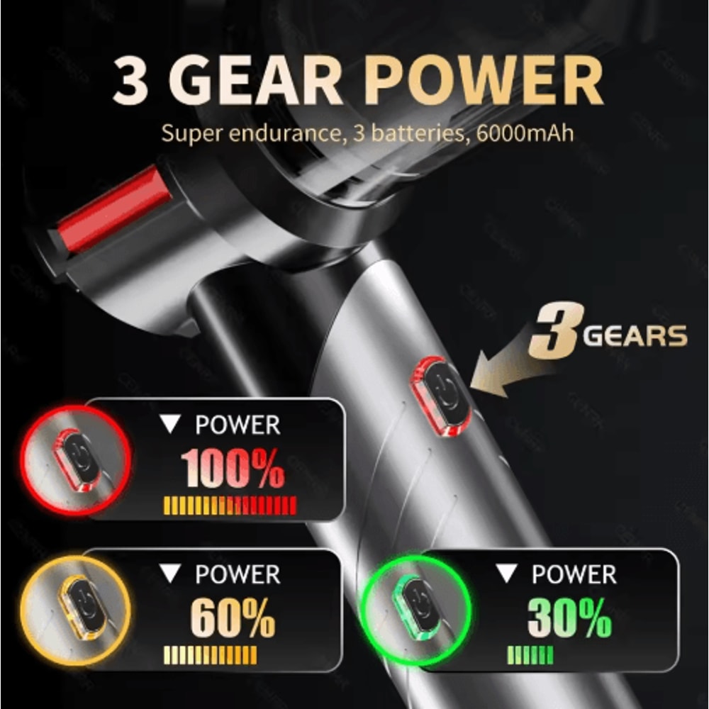 CENRR 998000PA Mini Cordless Car Vacuum Cleaner Portable Handheld Power Cleaner 10
