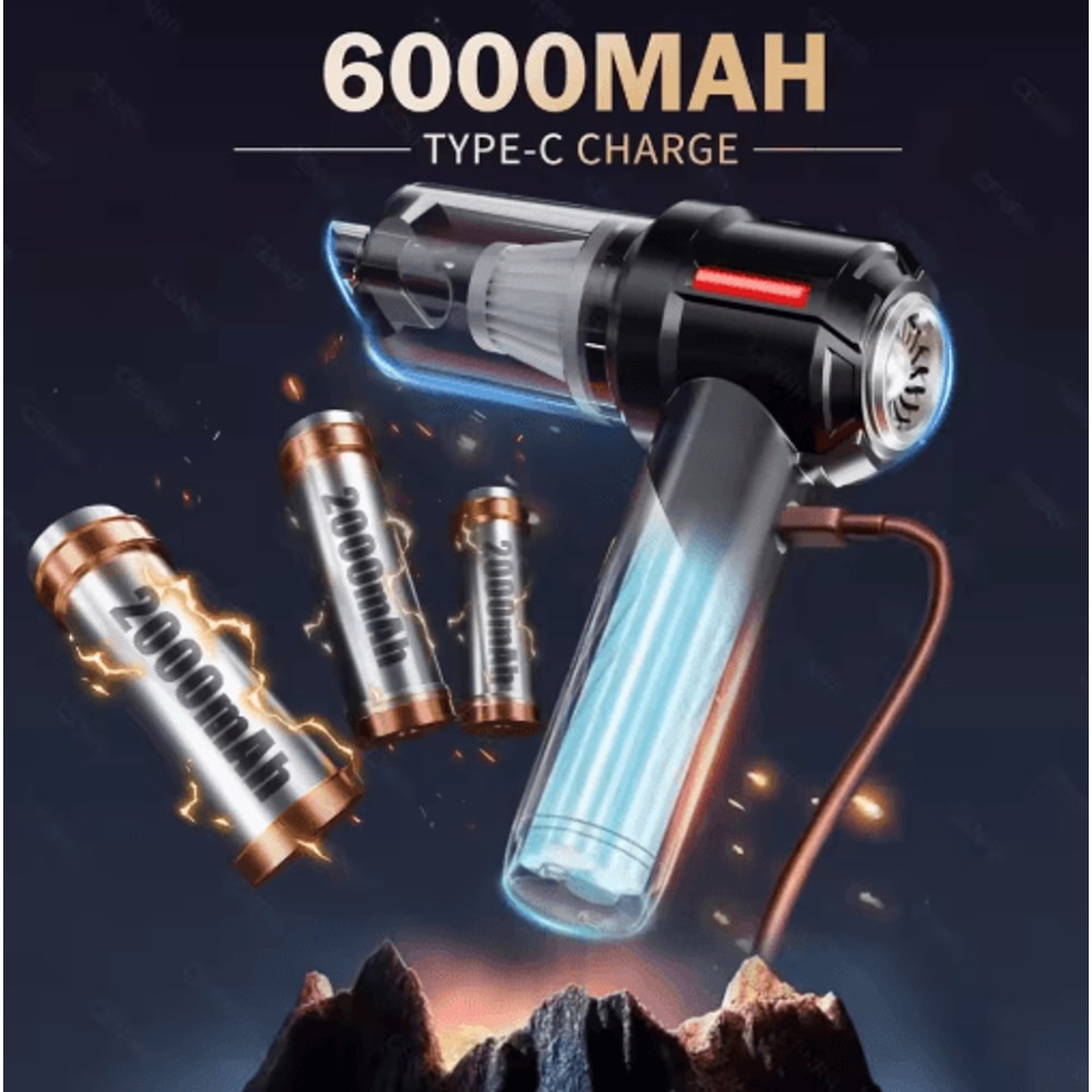 CENRR 998000PA Mini Cordless Car Vacuum Cleaner Portable Handheld Power Cleaner 12