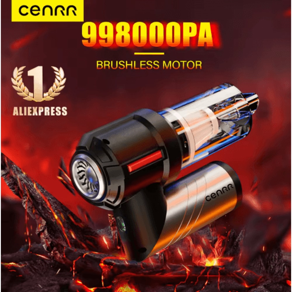CENRR 998000PA Mini Cordless Car Vacuum Cleaner Portable Handheld Power Cleaner 0