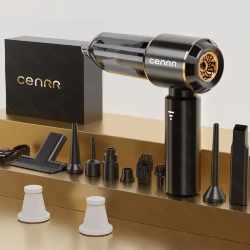 CENRR Mini Cordless Car Vacuum Cleaner Portable Handheld Blower Power Cleaner 5