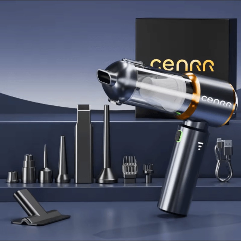 CENRR 2025 Mini Cordless Car Vacuum Cleaner Portable Handheld Blower Power Cleaner 8
