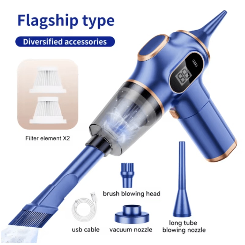 Wireless Mini Handheld Vacuum Cleaner High Power Portable Car Home Cleaner 1