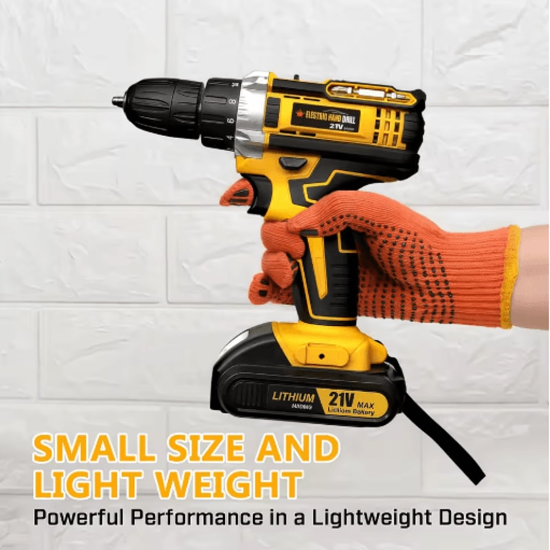 Electric Screwdriver Set Cordless Drill Kit Lithium Battery Drill Home DIY Tool Kit Electric Hand D 11