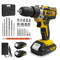 Electric Screwdriver Set Cordless Drill Kit Lithium Battery Drill Home DIY Tool Kit Electric Hand D 0