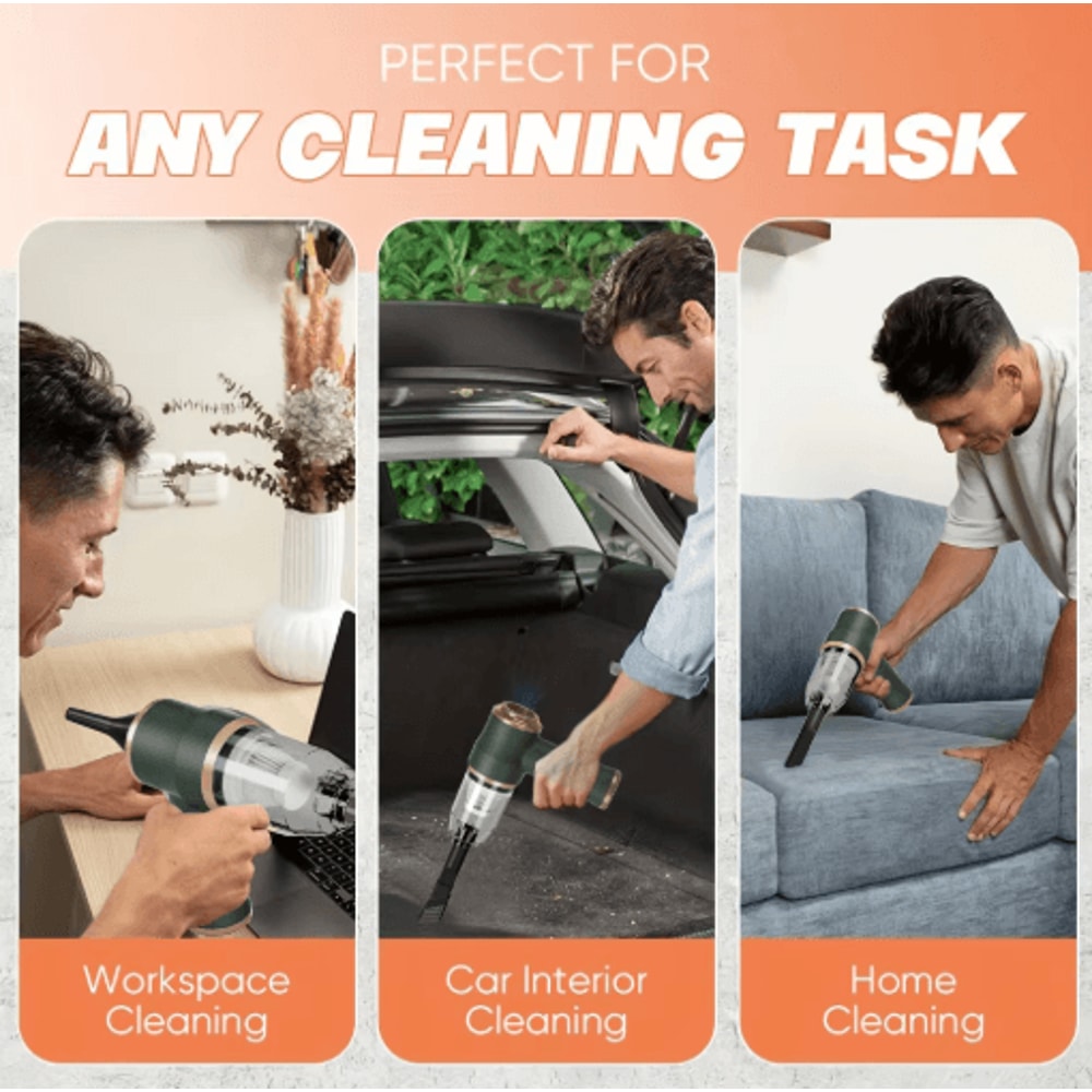 HighPower 2in1 Car Blower Vacuum Portable Auto Home Cleaning Tool 5