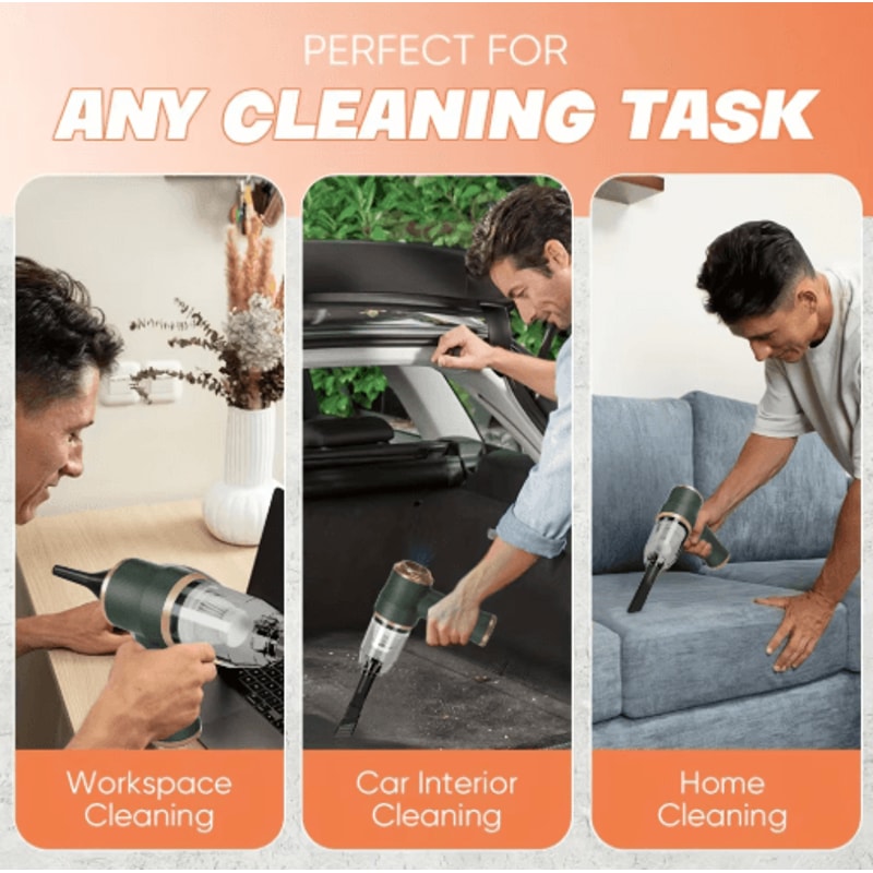 HighPower 2in1 Car Blower Vacuum Portable Auto Home Cleaning Tool 5